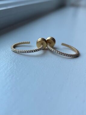 Julie Vos Windsor Hoop Gold Small